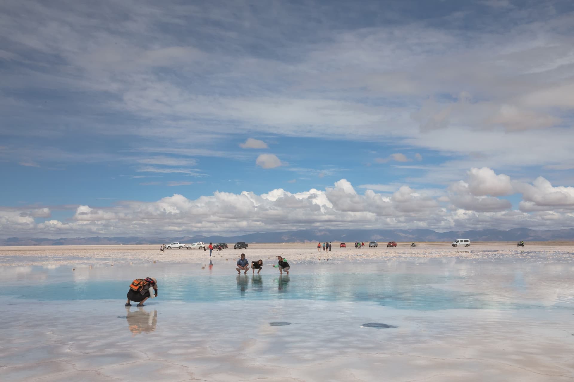 Salinas Grandes en la Puna de Jujuy, Argentina
