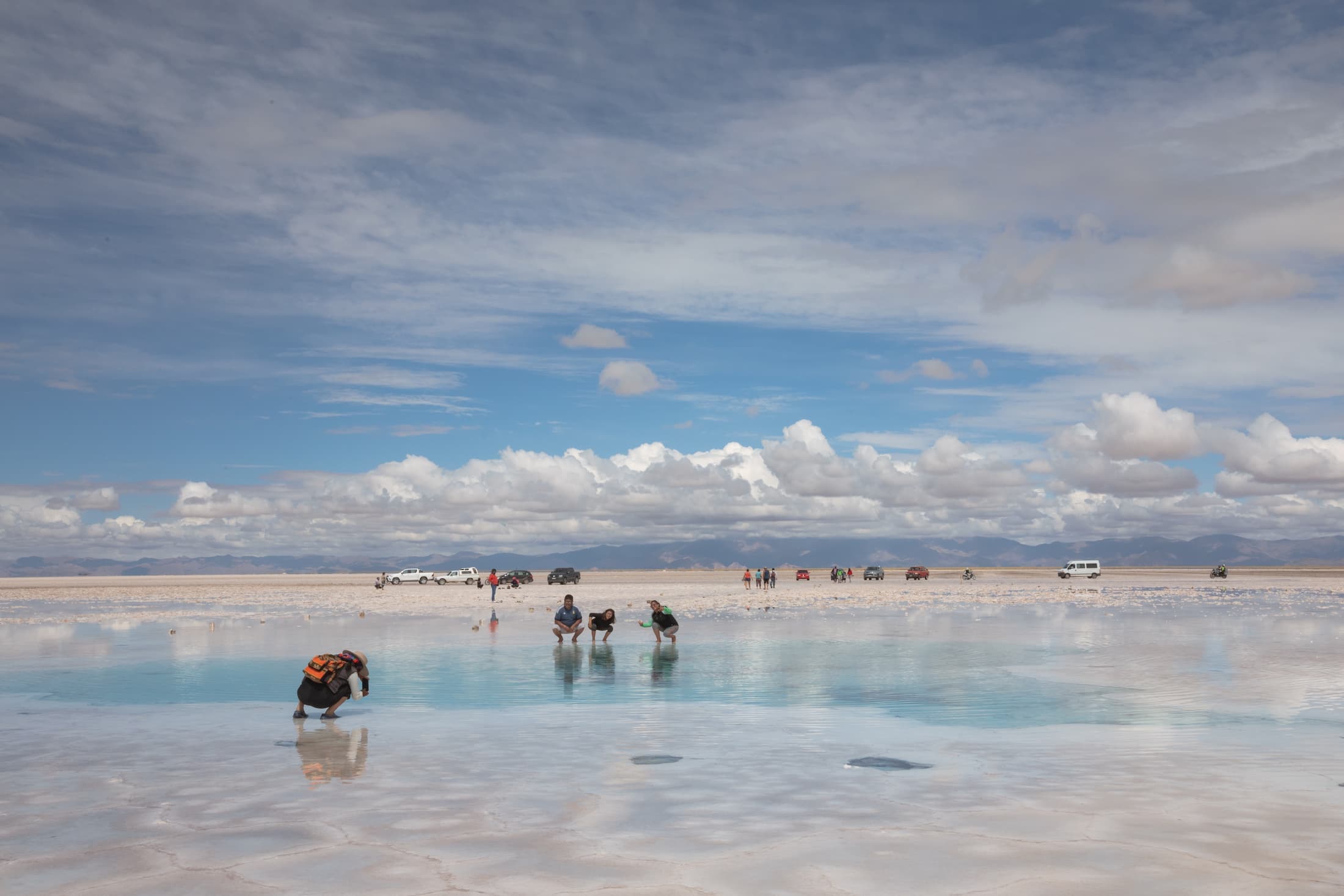 Salinas Grandes en la Puna de Jujuy, Argentina
