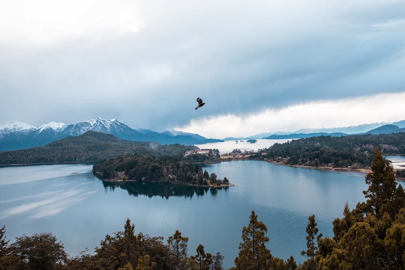 Lago Nahuel Huapi en San Carlos de Bariloche, Argentina