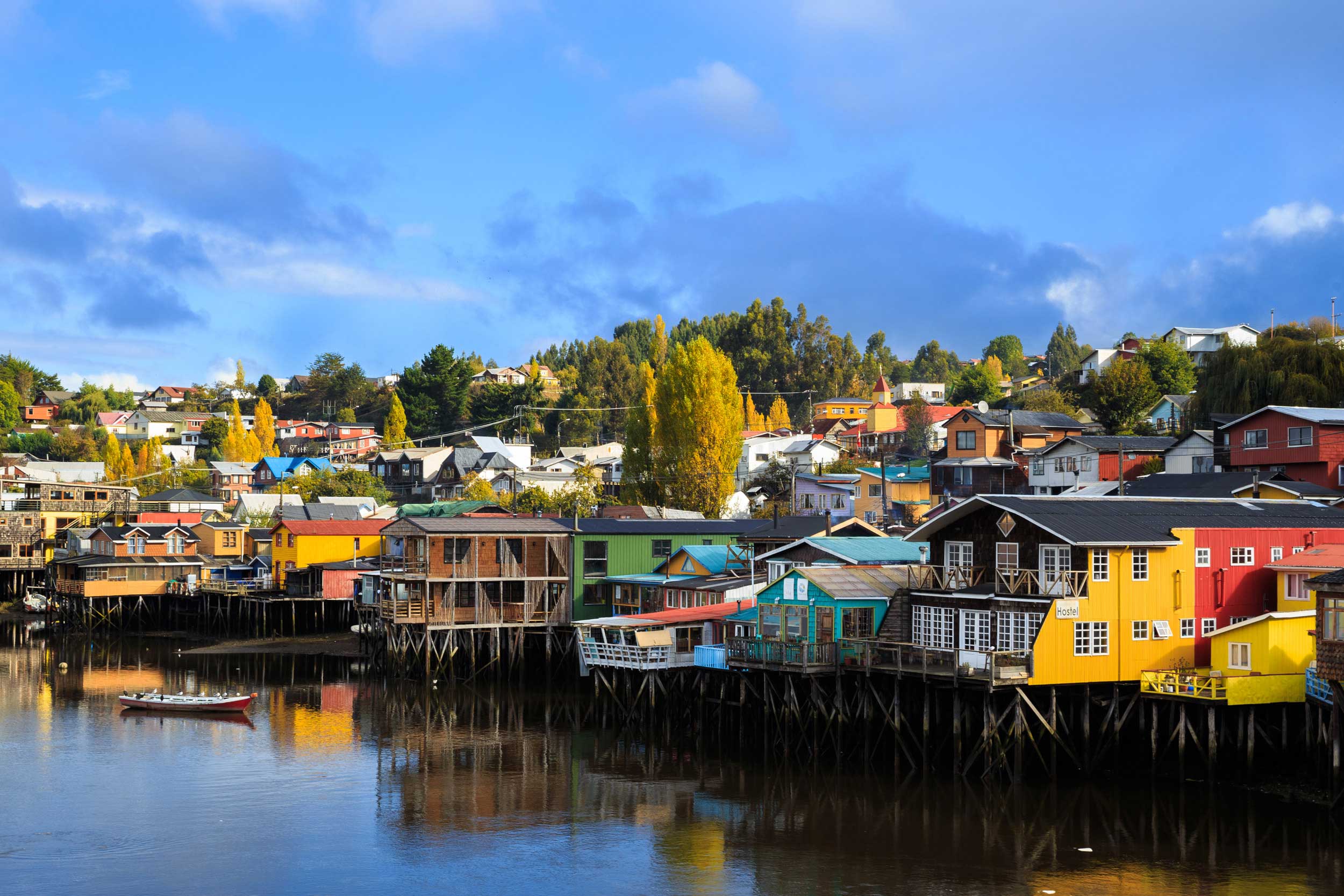 Palafitos en Castro, Isla Chiloé, Chile