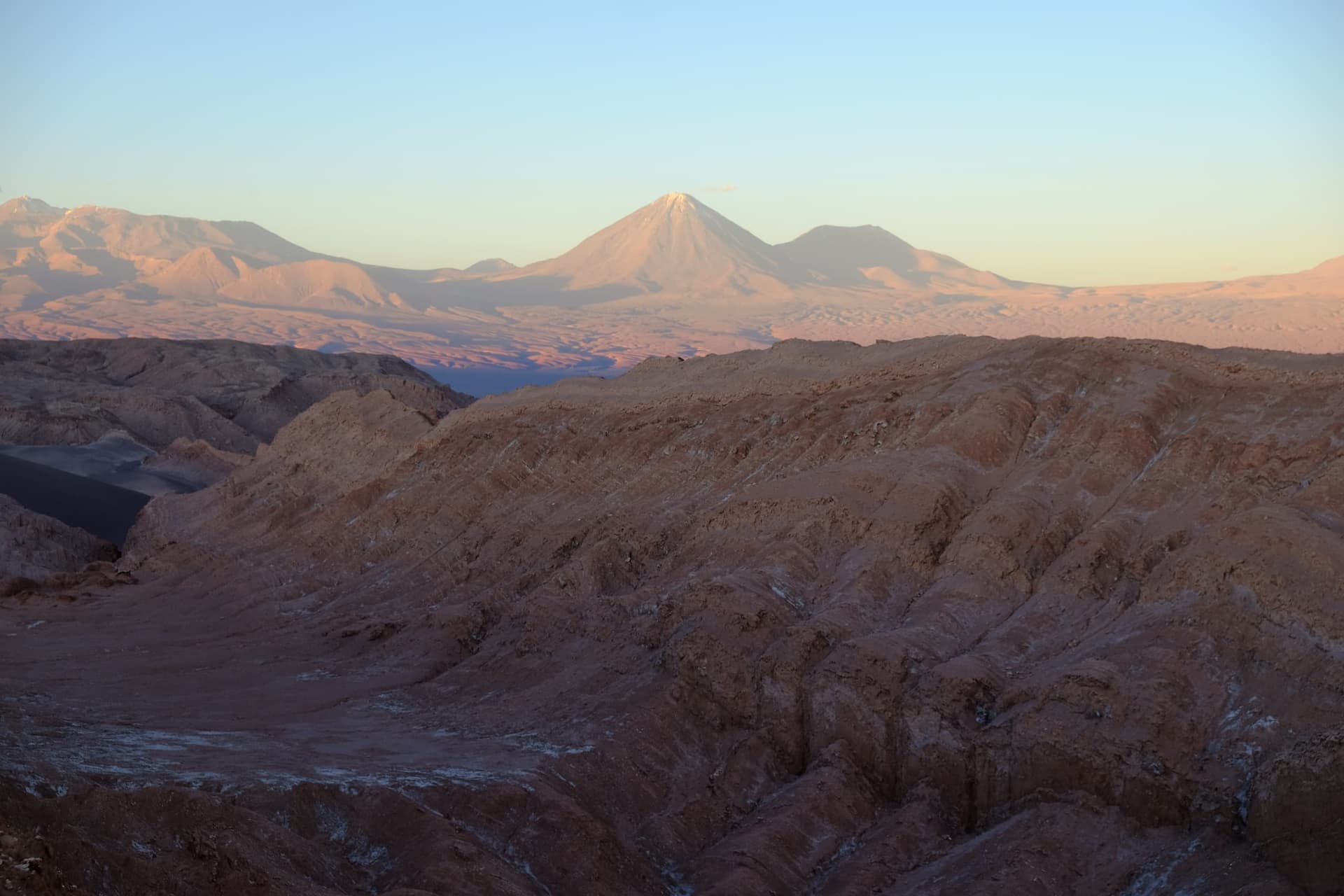 Valle de la Luna al atardecer, San Pedro de Atacama