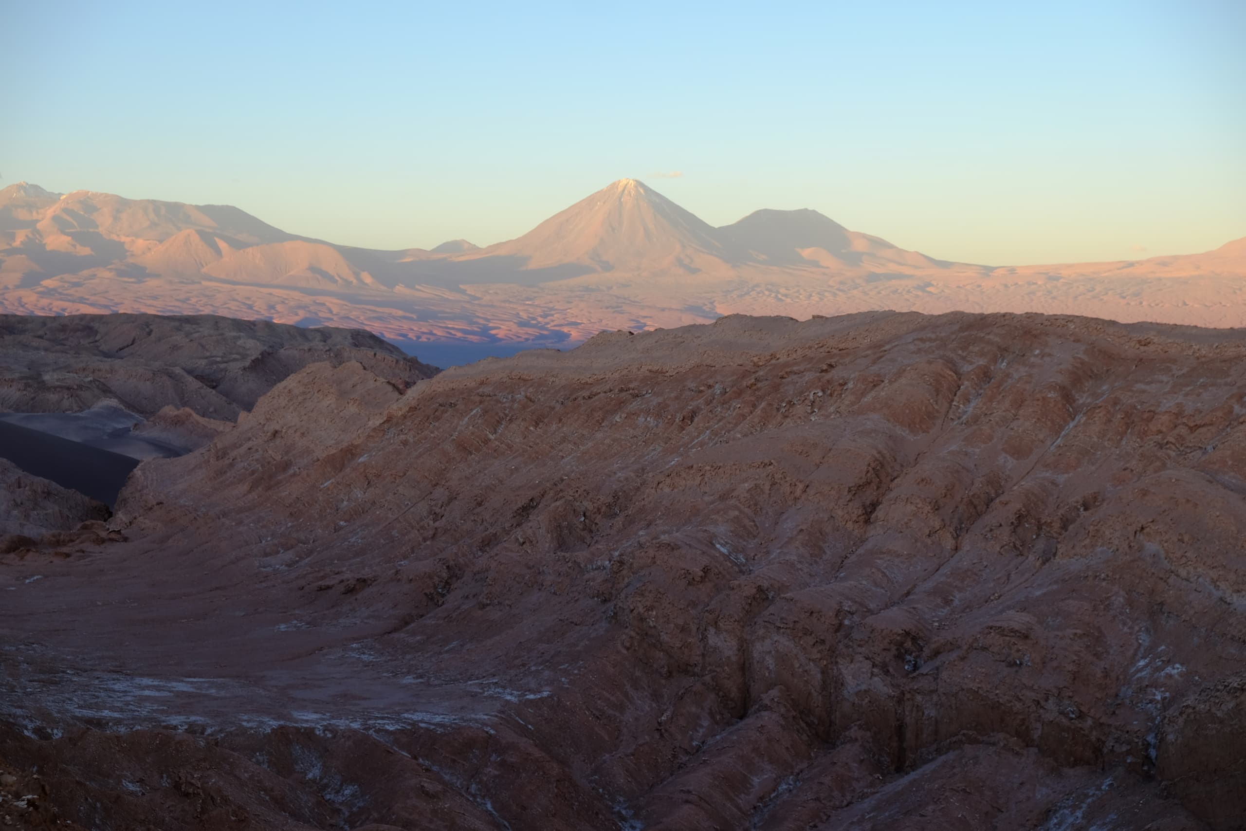 Valle de la Luna al atardecer, San Pedro de Atacama