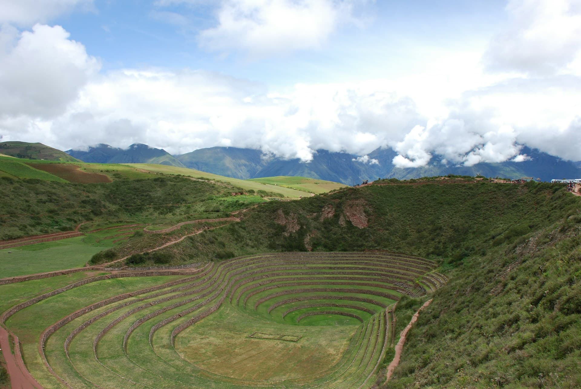 Sitio arqueológico de Moray, en el Valle Sagrado, Cusco, Perú