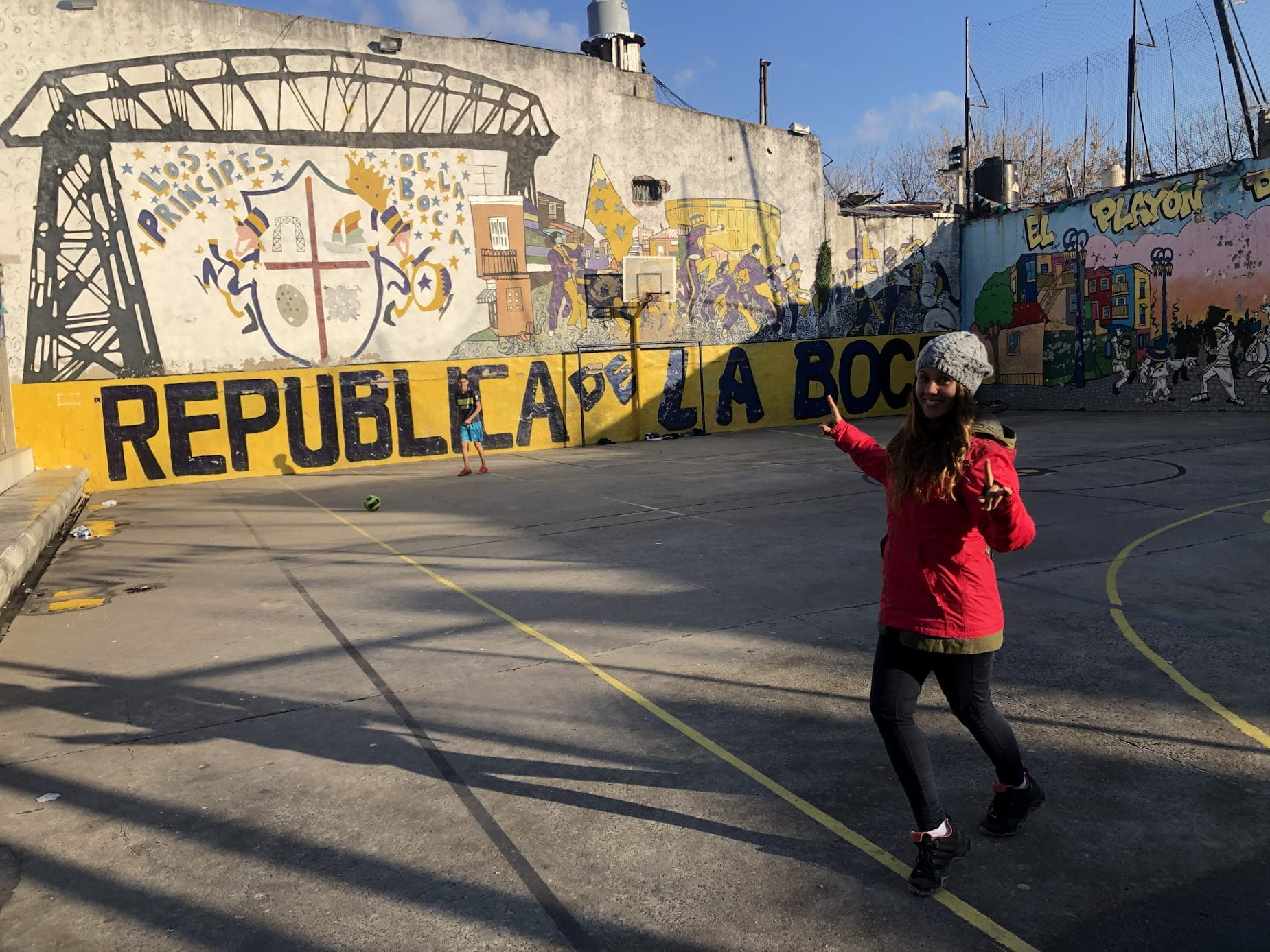 Laura durante su primer viaje a Argentina, descubriendo el país durante unas vacaciones solidarias